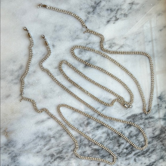 Silver Chainmail Dress Rhinestone straps | XS - Picture 9 of 9